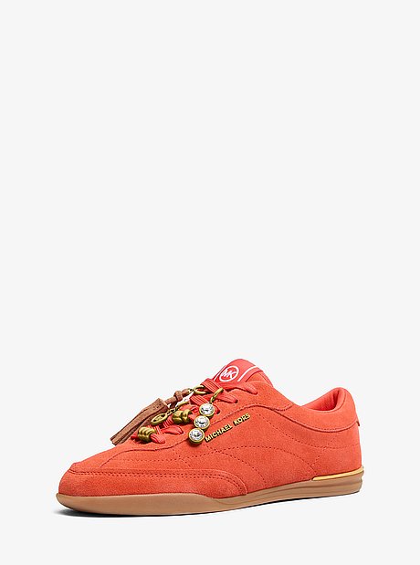 Nolan Embellished Suede Sneaker