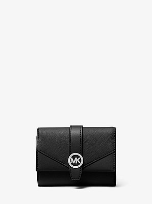 Portefeuille &agrave; trois volets Greenwich de taille moyenne en cuir