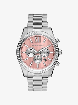 Oversized Lexington Silver-Tone Watch