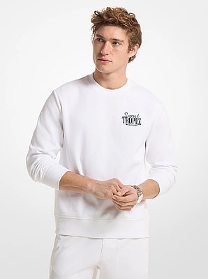 Saint Tropez Double Knit Crewneck Sweatshirt