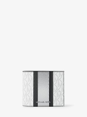 Cooper Signature Logo and Metallic Stripe Billfold Wallet