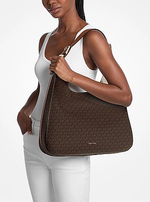 Nolita Large Signature Logo Hobo Shoulder Bag                           