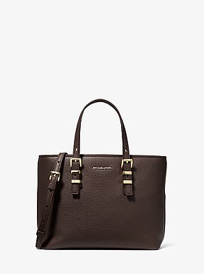 Quinn Small Pebbled Leather Convertible Crossbody Bag