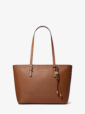 Shopper Jet Set aus Saffianleder mit Anh&auml;nger