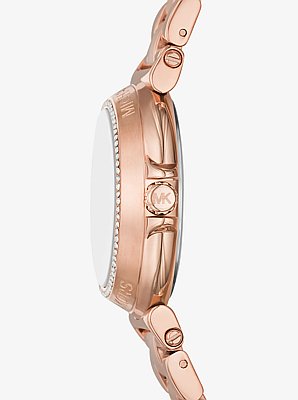 Mini Maren Pav&eacute; Rose Gold-Tone Watch