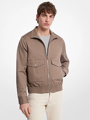Harrington Stretch Cotton Bomber Jacket