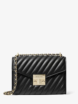 Rose Medium Quilted Shoulder Bag