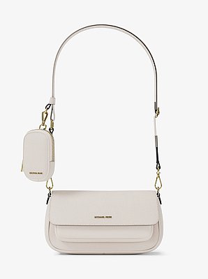 Petit sac &agrave; bandouli&egrave;re avec pochette Jet Set Travel en cuir grain&eacute;