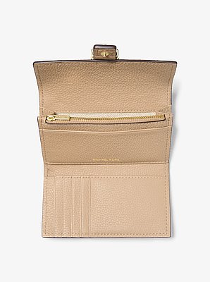 Tri-fold portefeuille Nolita van getrommeld leer, middelgroot