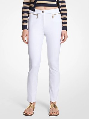 Pantal&oacute;n de crep&eacute; el&aacute;stico