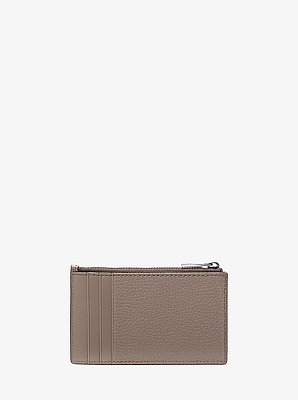 Schmale Brieftasche Cooper aus gekrispeltem Leder mit Rei&szlig;verschluss