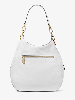 Borsa a spalla Lillie grande in pelle martellata