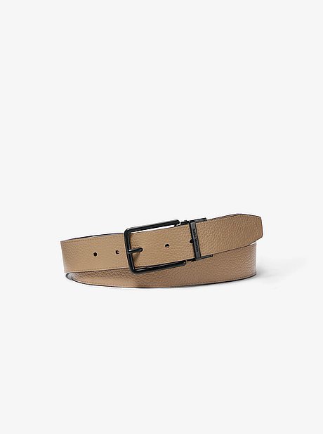 Reversible Pebbled Leather Belt