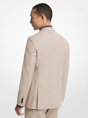 Blazer in flanella di misto lana