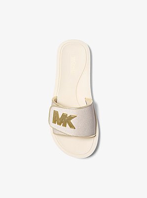 Palmer Metallic Mesh Slide Sandal