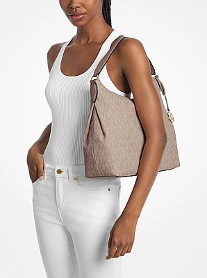 Grand sac port&eacute; &eacute;paule convertible Sienna &agrave; logo Signature