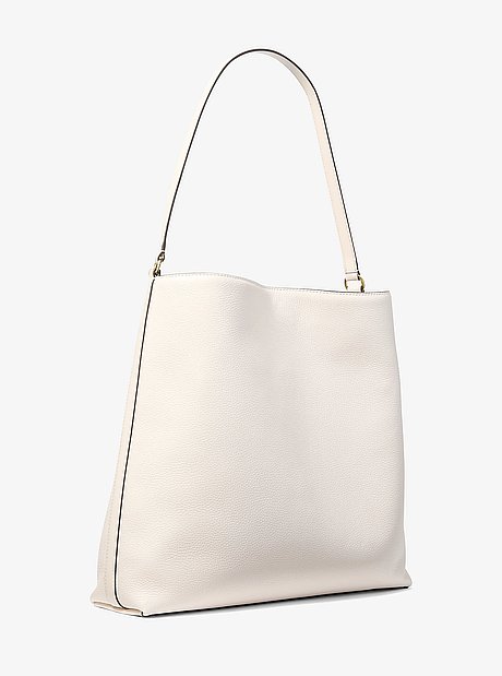 Sammy Large Pebbled Leather Hobo Shoulder Bag