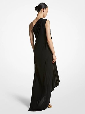 Crepe Jersey Toga Gown