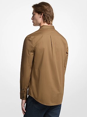 Classic-Fit Cotton Blend Dobby Shirt