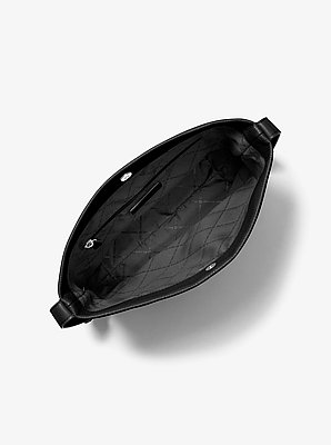 Bolso messenger Roey tipo bombonera mediano de piel granulada