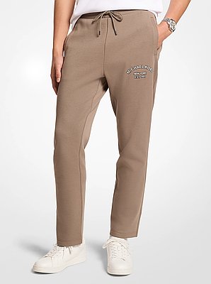 Pantalon de jogging en m&eacute;lange de coton &agrave; logo