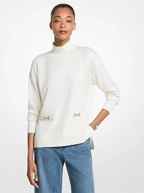 &bull; Sweater <br/>&bull; Knit <br/>&bull; 69% polyester/15% acrylic/11% nylon/5% wool <br/>&bull; Machine wash <br/>&bull; Imported <br/>&bull; Model is 5&rsquo;10&rdquo;/178 cm wearing size XS