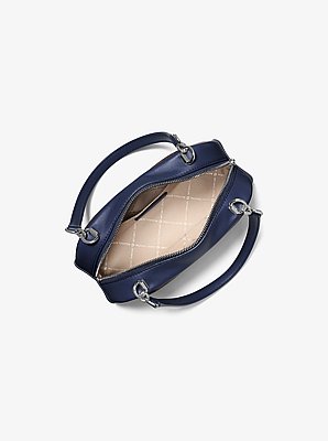 Cecily Small Signature Logo Shoulder Bag in ADMIRAL | Michael Kors image number 1