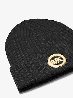 Gerippte Beanie aus Wolle