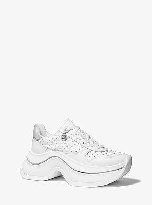 Sneaker Arla aus Leder mit Nieten