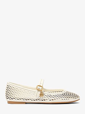 Nellie Flex Laser-Cut Leather Flat