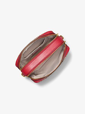 Bryant Medium MK2000 Logo Jacquard Camera Crossbody Bag