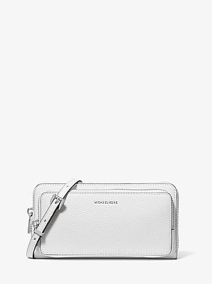 Jet Set Large Pebbled Leather Crossbody Bag