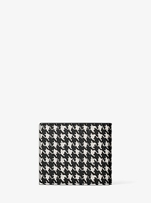 Cooper Houndstooth Printed Billfold Wallet
