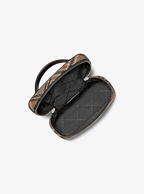 Vivi Small Plaid Print Wool Blend Vanity Crossbody Bag