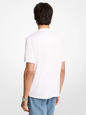 T-shirt en coton &agrave; logo graphique