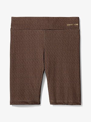 Shorts de ciclista de jersey el&aacute;stico con logotipo
