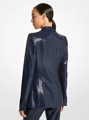 Sequin Embroidered Blazer