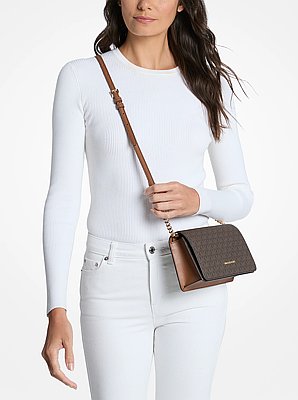 Jet Set Medium Signature Logo Crossbody Bag