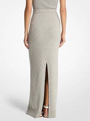 Cashmere Blend Maxi Skirt