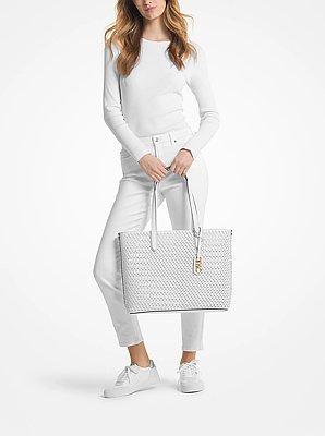 Borsa tote Eliza extra-large in pelle intrecciata a mano