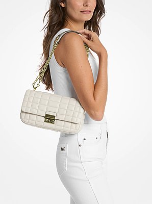 Tribeca Large Quilted Leather Shoulder Bag