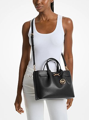 Carson Medium Pebbled Leather Satchel