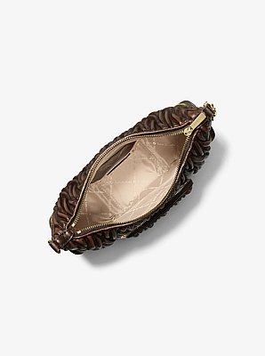 Petit sac &agrave; &eacute;paule convertible Merritt matelass&eacute; et bruni