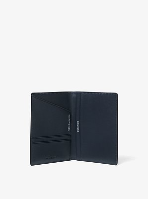 Cartera para pasaporte con logotipo