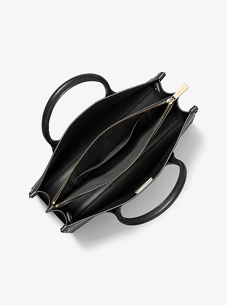 Borsa a mano Maple grande in pelle martellata