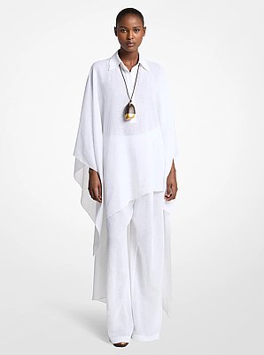 Linen Gauze Asymmetric Caftan