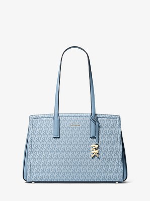 Laila Medium Signature Logo Tote Bag