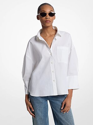 Stretch Cotton Poplin Shirt