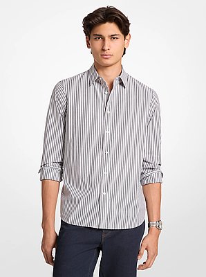 Striped Stretch Cotton Shirt