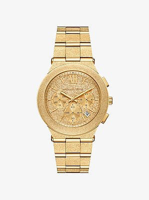 Oversized Billie Frosted Gold-Tone Watch